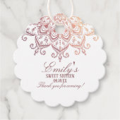 バラ金ゴールドマンダラスウィート16サンキューユー フェイバータグ (正面)