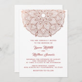 バラ金ゴールドマンダラ結婚式招待状 招待状 (正面/裏面)