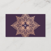 バラ金ゴールドマンダラ&ダークパープルプラムモノグラム 名刺 (裏面)