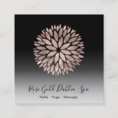 ~バラ金ゴールドマンダラDahliaフローラAP2 スクエア名刺 (正面)