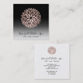 ~バラ金ゴールドマンダラDahliaフローラAP2 スクエア名刺 (正面/裏面)