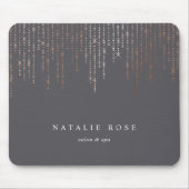 バラ金ゴールドマーキーパーソナライズされた マウスパッド (正面)