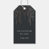 バラ金ゴールドマーキービジネス名 ギフトタグ (正面)