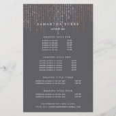 バラ金ゴールドマーキー価格とサービス チラシ (正面)