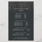 バラ金ゴールドマーキー価格とサービス チラシ (正面)