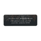 バラ金ゴールドマーキー差出人住所 ラベル (正面)