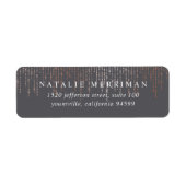 バラ金ゴールドマーキー差出人住所 ラベル (正面)