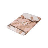 バラ金ゴールドマーブルアンドグリッター バスマット (アングル)