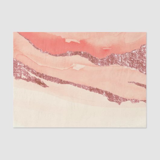 バラ金ゴールドマーブルアンドグリッター 薄葉紙 (正面)