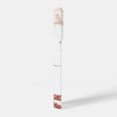 バラ金ゴールドマーブルアンドグリッター iPhoneケース (右側面)