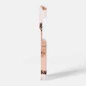 バラ金ゴールドマーブルアンドグリッター iPhoneケース (左側面)