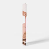 バラ金ゴールドマーブルアンドグリッター iPhoneケース (右側面)