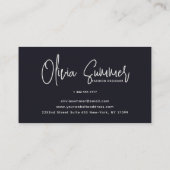 バラ金ゴールドマーブルシャンパンテクスチャ 名刺 (裏面)