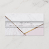 バラ金ゴールドマーブルスワール&赤面ピンクブロンズグラム 名刺 (裏面)