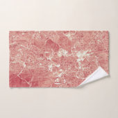 バラ金ゴールドマーブルテクスチャ バスタオルセット (ハンドタオル)