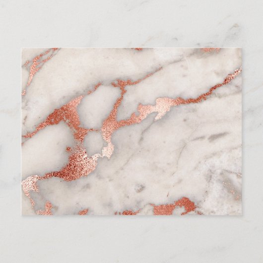 バラ金ゴールドマーブルテクスチャ ポストカード (正面)