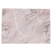 バラ金ゴールドマーブルデザイン ラージペーパーバッグ (裏面)