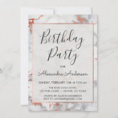 バラ金ゴールドマーブルニーエイジバースデーパーティー 招待状 (正面)