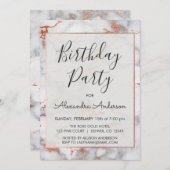 バラ金ゴールドマーブルニーエイジバースデーパーティー 招待状 (正面/裏面)