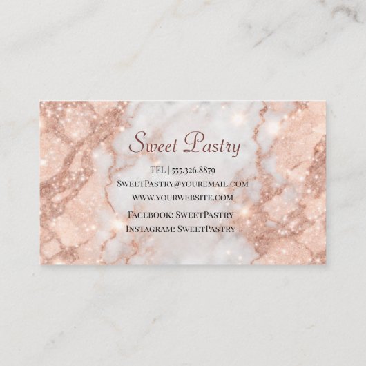 バラ金ゴールドマーブルペエレガントストリー 名刺 (裏面)