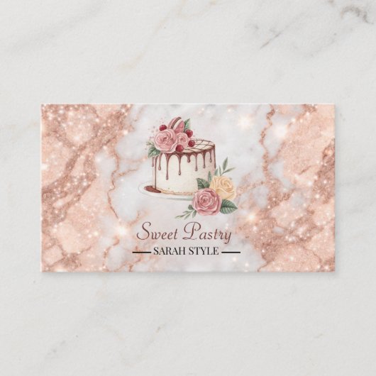 バラ金ゴールドマーブルペエレガントストリー 名刺 (正面)