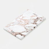 バラ金ゴールドマーブルホワイトグレーコッパーluxネームアドレス ポストイット (アングル)