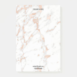 バラ金ゴールドマーブルホワイトグレーホワイトラックスネームアドレス ポストイット