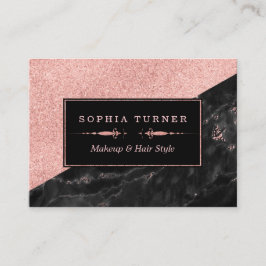 バラ金ゴールドマーブルメイクアップアーティスト美容師カスタム ロイヤリティカード