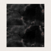 バラ金ゴールドマーブルメイクアップアーティスト美容師カスタム 名刺 (内部フラット)