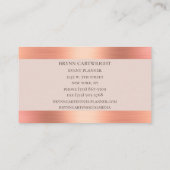 バラ金ゴールドマーブルモダンエレガント 名刺 (裏面)