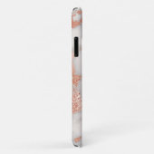 バラ金ゴールドマーブルモノグラムの Case-Mate iPhoneケース (裏面/右)