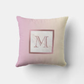 バラ金ゴールドマーブルモノグラムピンクグラデーションク クッション (裏面)