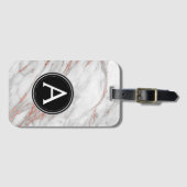 バラ金ゴールドマーブルモノグラムラゲッジバッグラベル ラゲッジタグ (正面横)