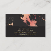 バラ金ゴールドマーブル |エグゼクティブシグネチャーシリーズ 名刺 (裏面)