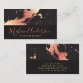 バラ金ゴールドマーブル |エグゼクティブシグネチャーシリーズ 名刺 (正面/裏面)