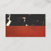 バラ金ゴールドマーブル |レッドレザー 名刺 (裏面)