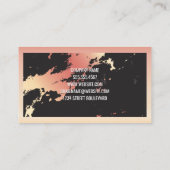 バラ金ゴールドマーブル 縁ど |  名刺 (裏面)