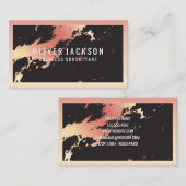 バラ金ゴールドマーブル 縁ど |  名刺 (正面/裏面)