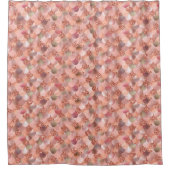 バラ金ゴールドマーメイドはかりで測グリッターバスルーム シャワーカーテン (正面)