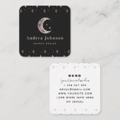 バラ金ゴールドミスティックムーンスタースパークルスウィッモダンチ スクエア名刺 (正面/裏面)