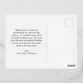 バラ金ゴールドミストレメリートウク結婚したリスマス 箔シーズンポストカード (裏面)