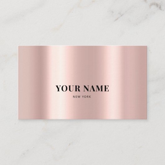 バラ金ゴールドミニお洒落マエレガントリスト名刺 予約カード (正面)