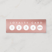 バラ金ゴールドミニシックモダンミニマル ロイヤリティカード (裏面)