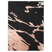 バラ金ゴールドミニマリストラグジュアリーピンクマーブルパターン クリップボード (裏面)