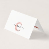 バラ金ゴールドミニマリストロゴお客様サンキューカード (裏面)