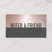 バラ金ゴールドミニマルはっきりした美しいサロン紹介 紹介カード (正面)