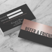 バラ金ゴールドミニマルはっきりした美しいサロン紹介 紹介カード