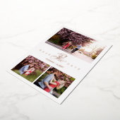 バラ金ゴールドミニマルエレガントリスト3枚 箔招待状 (回転した状態)