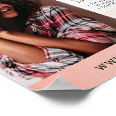 バラ金ゴールドミニマル写真家マーケティング写真 ポスター (角)