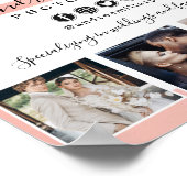 バラ金ゴールドミニマル写真家マーケティング写真 ポスター (角)